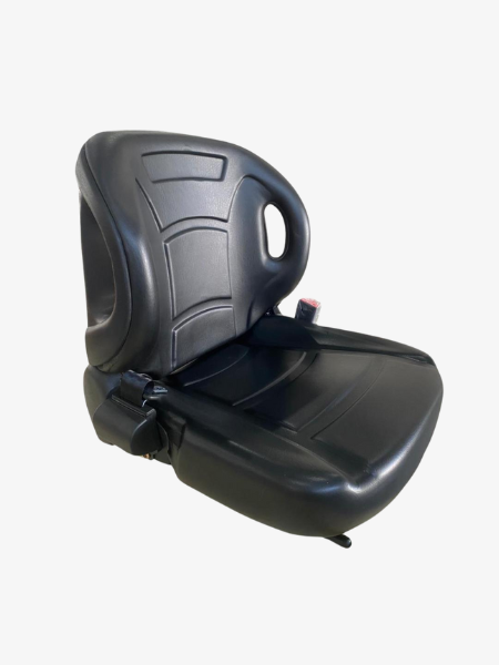 banco operador empilhadeira com trilho, cinto e reclinável