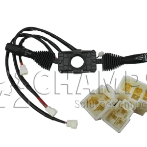 CHAVE REVERSAO TRANSMISSAO/ SETA/ FAROL (3plugs 5pinos/ 3pinos/ 3pinos/ 1pino)