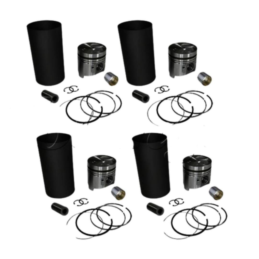kit camisa/pistao/aneis motor yanmar 4tne98 (1kit = 4cilindros) injeÇao indireta