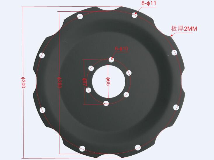 placa arraste conversor torque tcm (6furos)