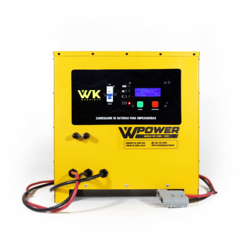 carregador de bateria estacionária / tracionária 24v 60a wk